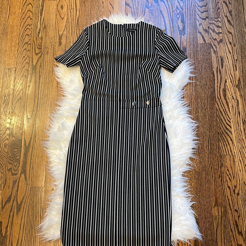 Banana Republic striped dress tall size